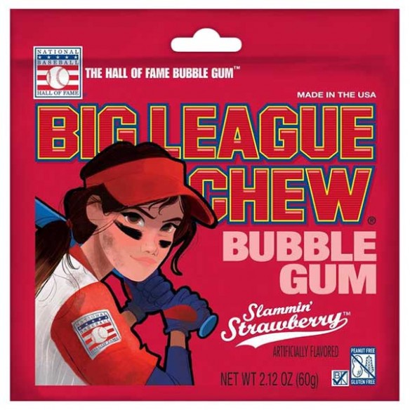 Big League Strawberry Bubble Gum