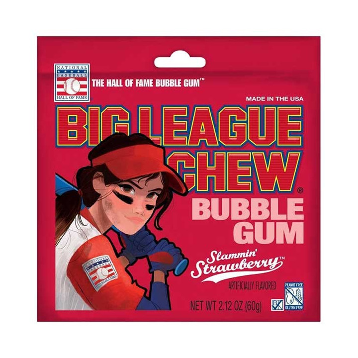 Big League Strawberry Bubble Gum