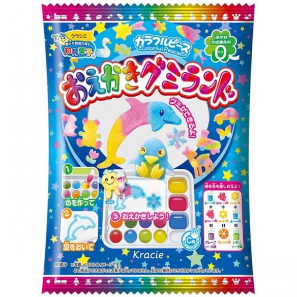 Kracie Colorful Peace Oekaki Gummi Land DIY Candy Kit 27 g