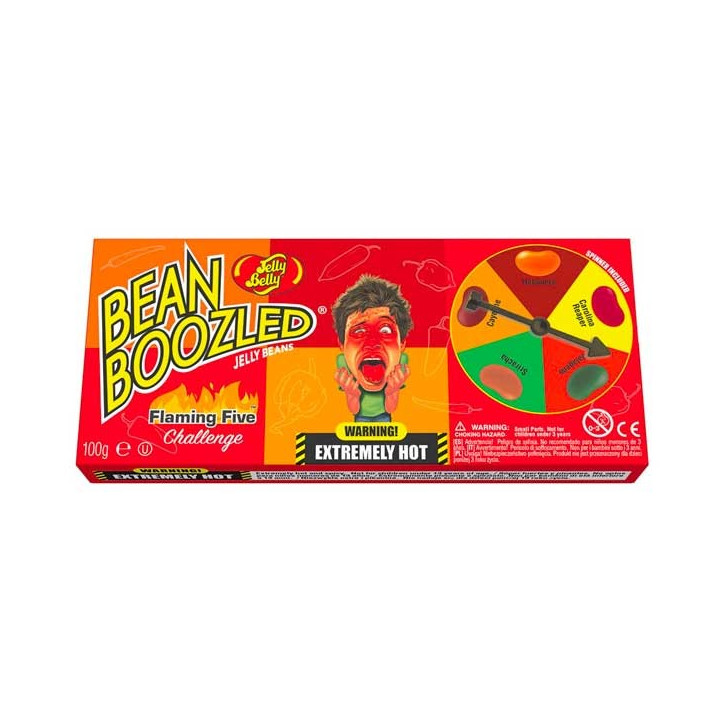 Jelly Belly Bean Boozled Flaming Five Challenge Spinner Gift Box