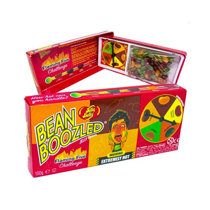 Jelly Belly Bean Boozled Flaming Five Challenge Spinner Gift Box