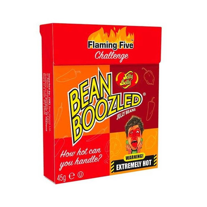 Jelly Belly Bean Boozled Flaming Five Flip Top Box