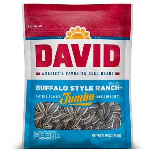 DAVID Buffalo Style Ranch Jumbo Sunflower Seeds