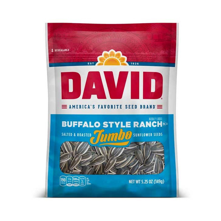 DAVID Buffalo Style Ranch Jumbo Sunflower Seeds