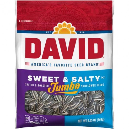 DAVID Sweet & Salty Jumbo Sunflower Seeds