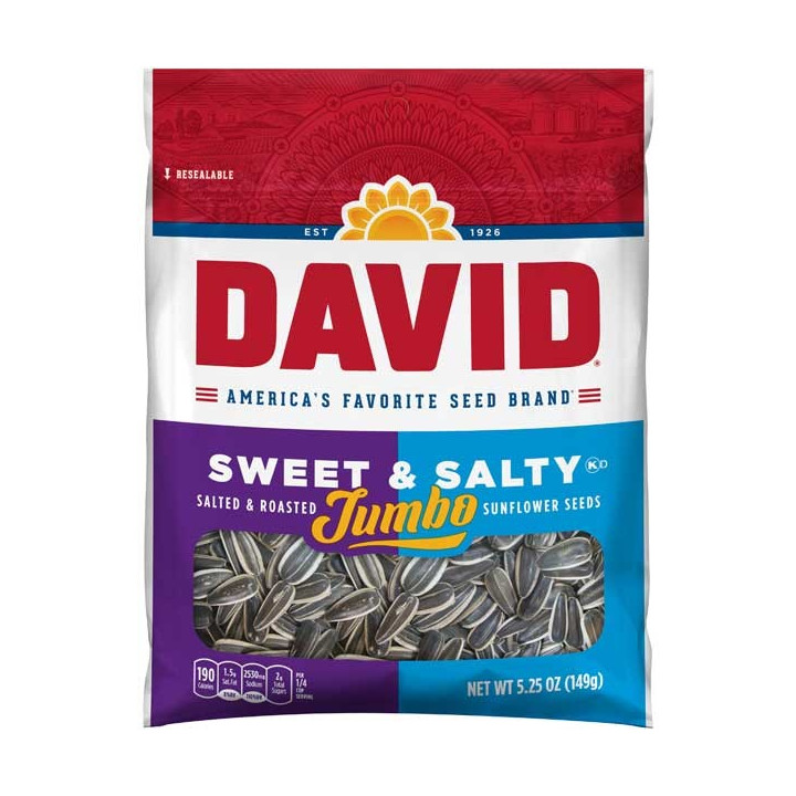 DAVID Sweet & Salty Jumbo Sunflower Seeds
