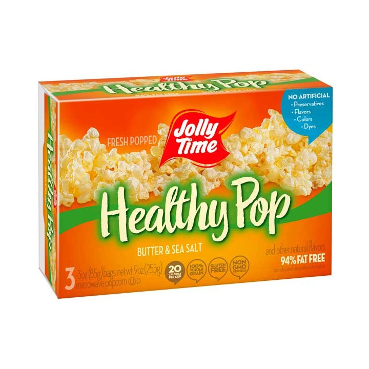 Jolly Time Healthy Popcorn Butter & Sea Salt 3 Pack