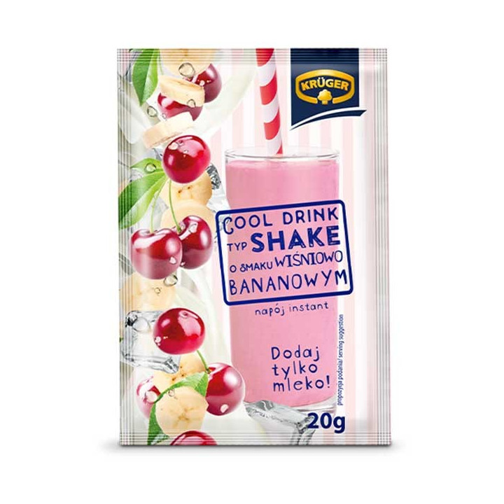 Shake Cool Drink Cherry Banana