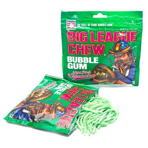 Big League Watermelon Chew Bubble Gum