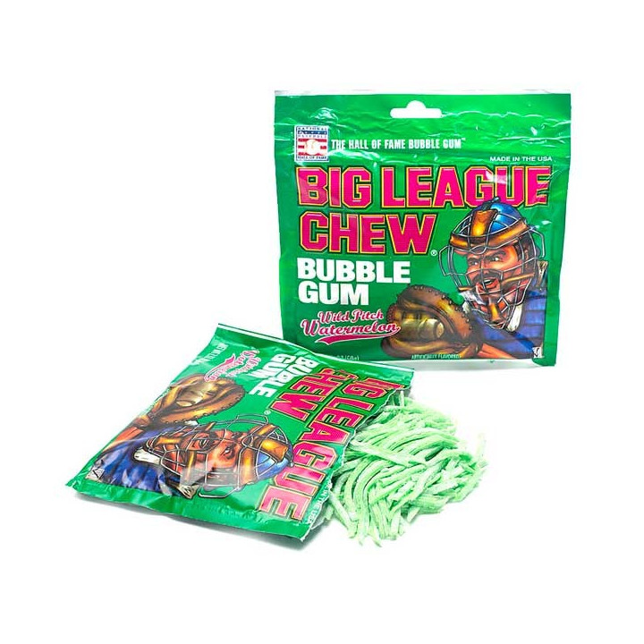 Big League Watermelon Chew Bubble Gum