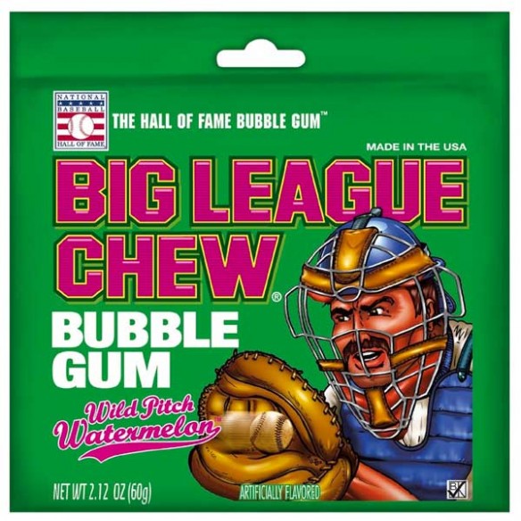 Big League Watermelon Chew Bubble Gum