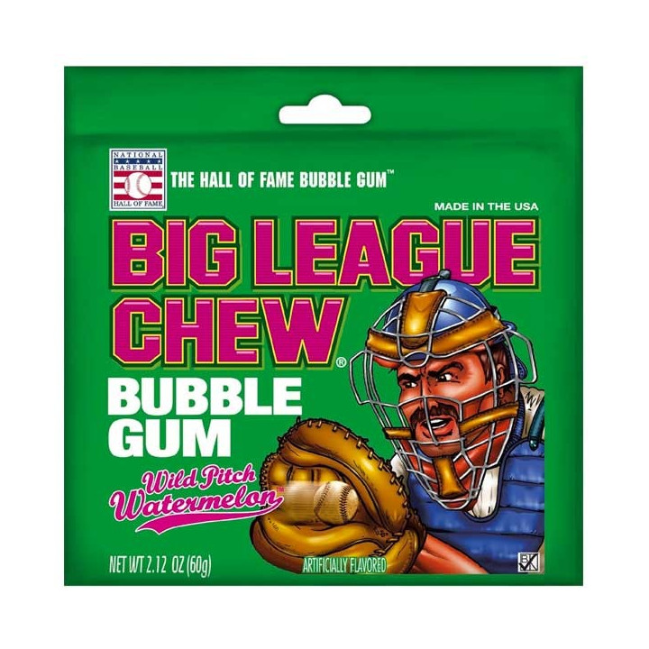 Big League Watermelon Chew Bubble Gum