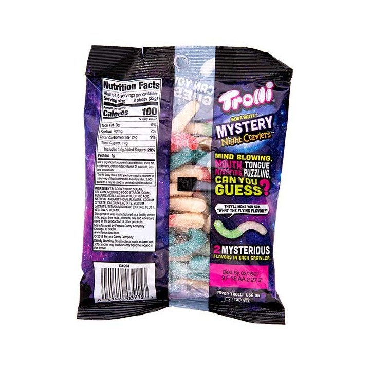 Trolli Sour Brite Mystery Night Crawlers