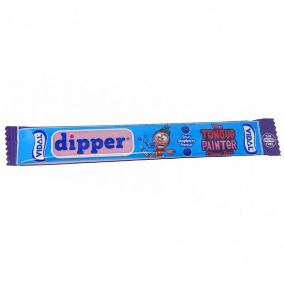 Vidal Dipper Tongue Painter Chew Sour Raspberry