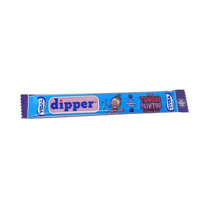 Vidal Dipper Tongue Painter Chew Sour Raspberry
