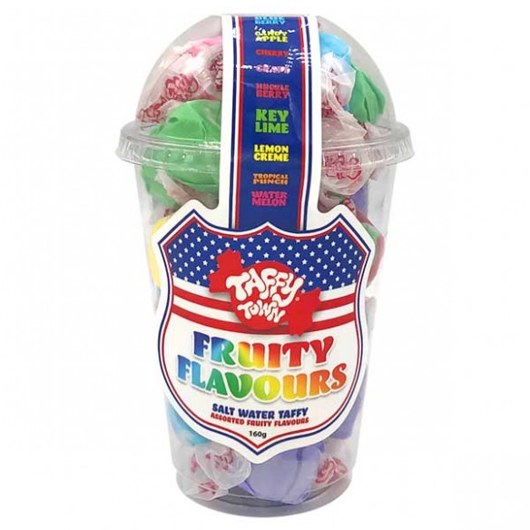 Taffy Town Fruity Flavours Salt Water Taffy Cups