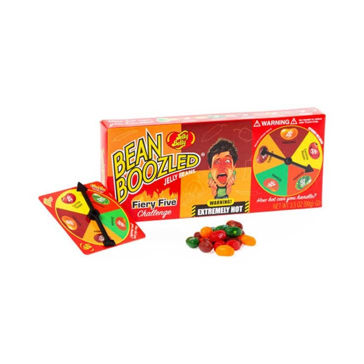 Jelly Belly Bean Boozled Flaming Five Challenge Spinner Gift Box