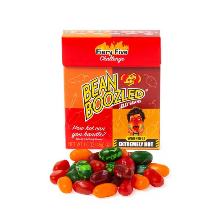 Jelly Belly Bean Boozled Flaming Five Flip Top Box