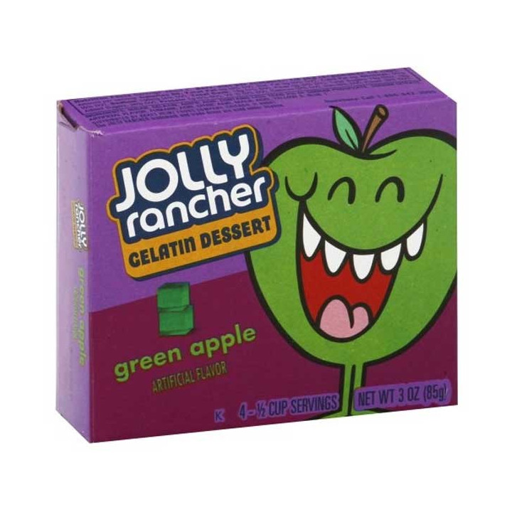 Jolly Rancher Green Apple Gelatin Dessert 85 g