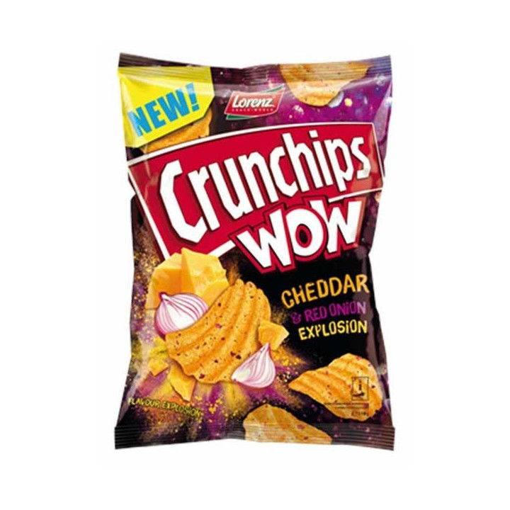 Crunchips WOW Cheddar & Red Onion Explosion