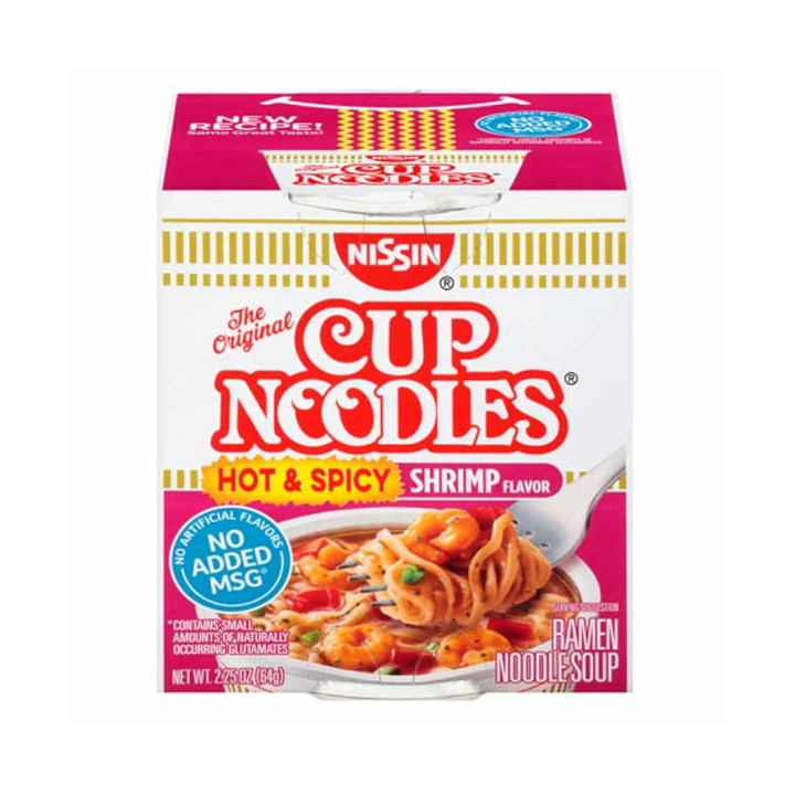 Nissin Cup Noodles Hot & Spicy Shrimp