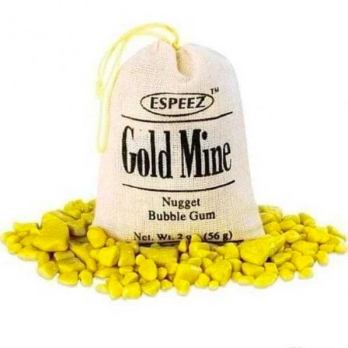 Espeez Gold Mine Nugget Bubble Gum