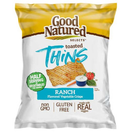 Herr's Good Natured Ranch Flavoured Vegetable Crisps Selects Toasted Thins