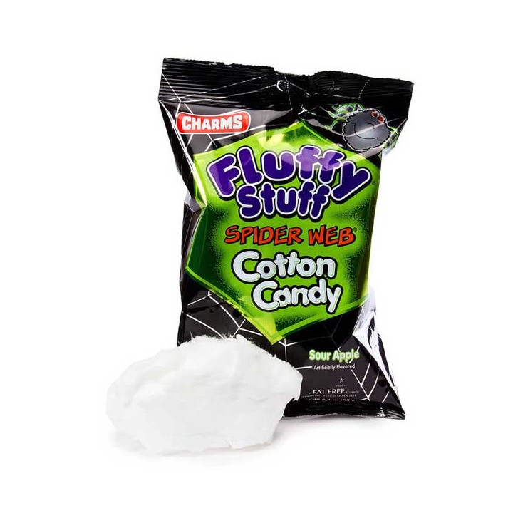 Charms Fluffy Stuff Spider Web Cotton Candy
