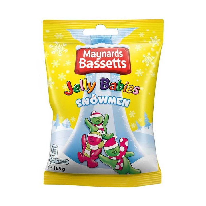 Maynards Bassetts Jelly Babies Snowmen